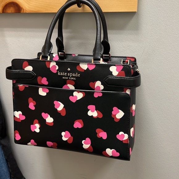 kate spade heart print handbag - Picture 2 of 4